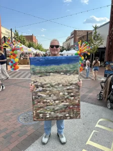 Rob with Painting